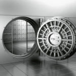 Open bank vault Open bank vault